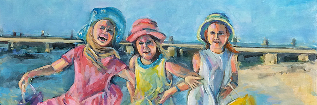 girls on the beach S