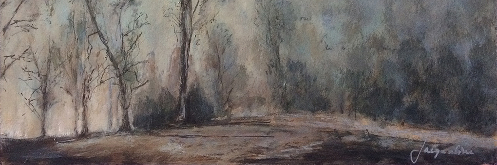 Landschap in mist