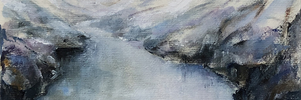 Fjord in winter